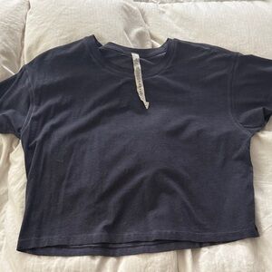 Lululemon Navy Crop Tee
